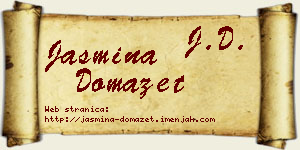 Jasmina Domazet vizit kartica